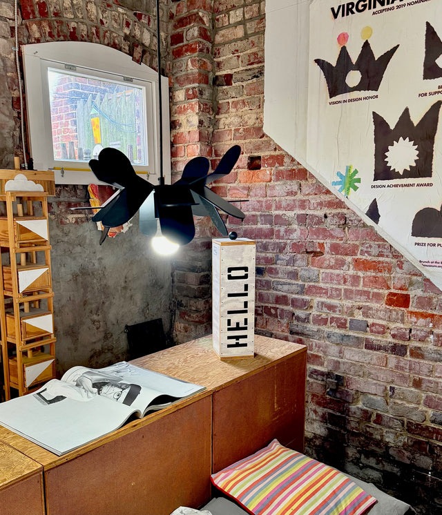 SIERRA MODERN FLOWER PENDANT - BLACK