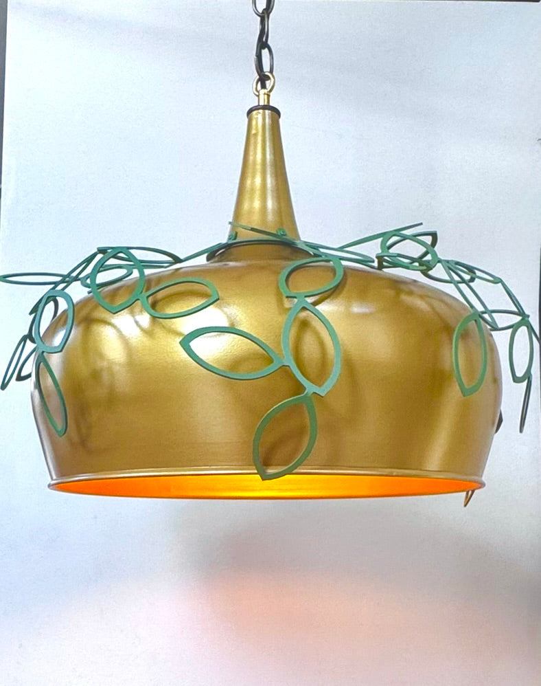 Leaf Lattice Chandelier