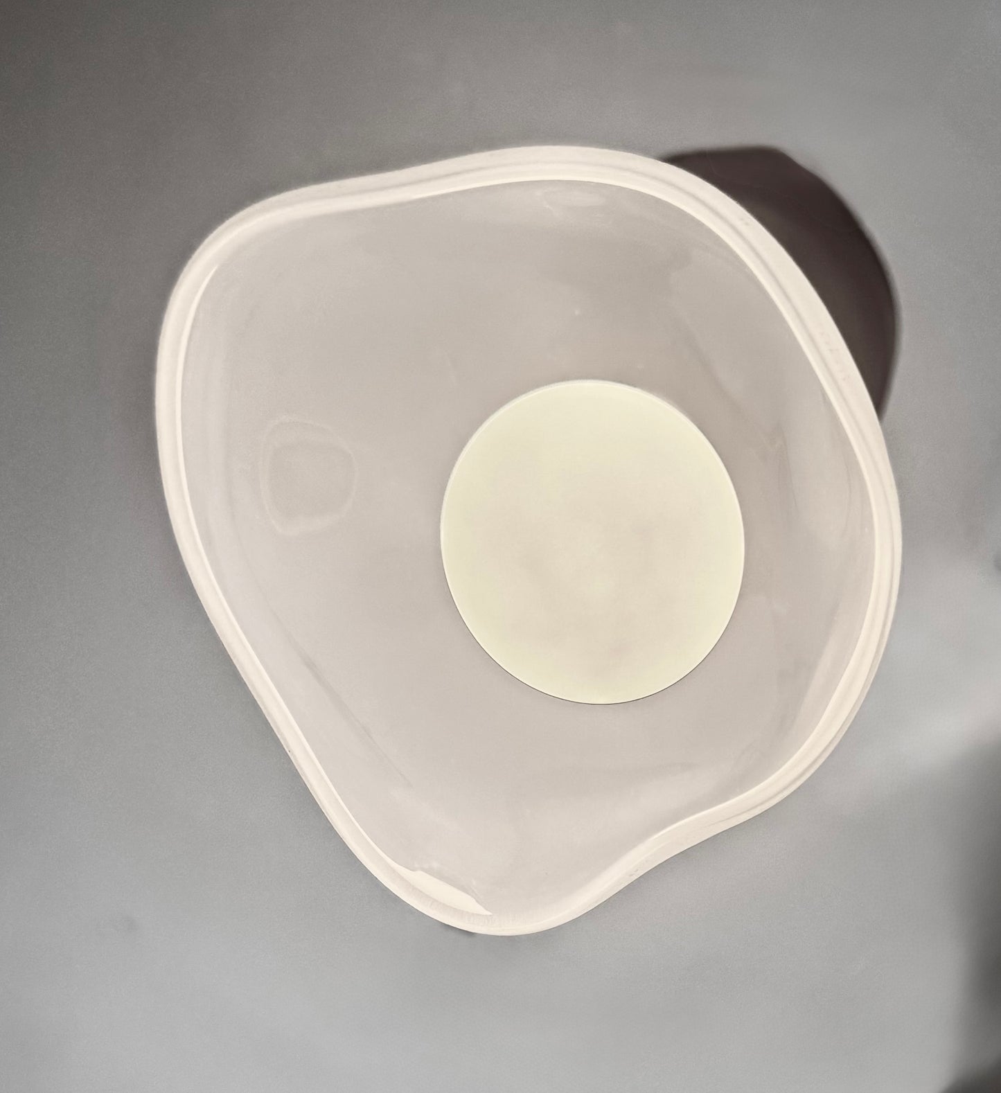 Frosted Hand Blown Glass Pendant