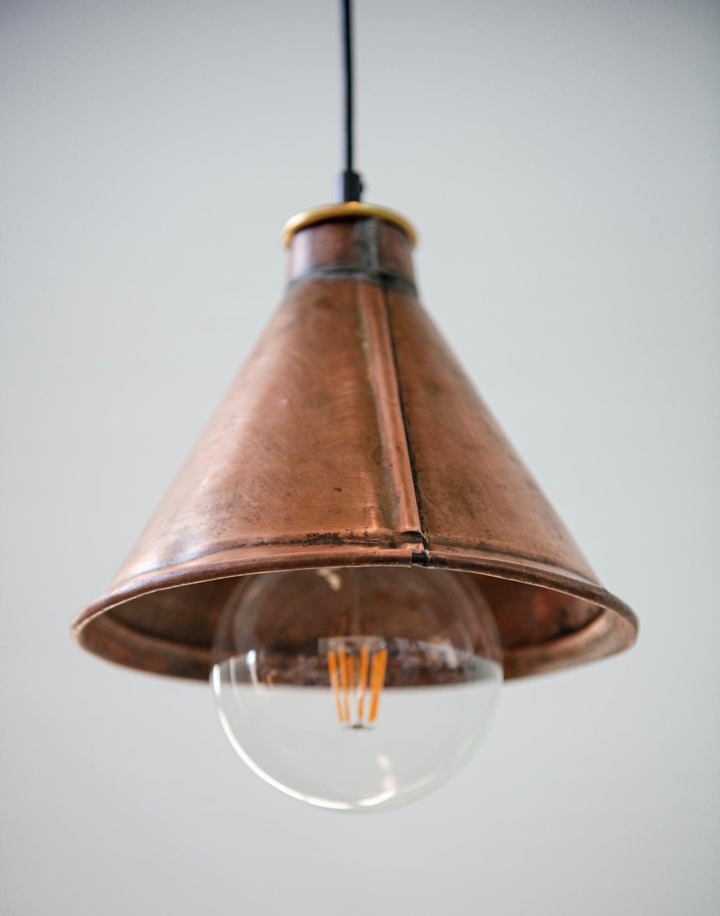 Copper Funnel Pendant