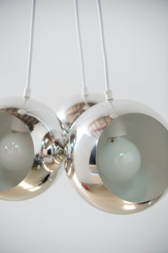 Vintage Mid Century Modern Orb Cluster Chandelier