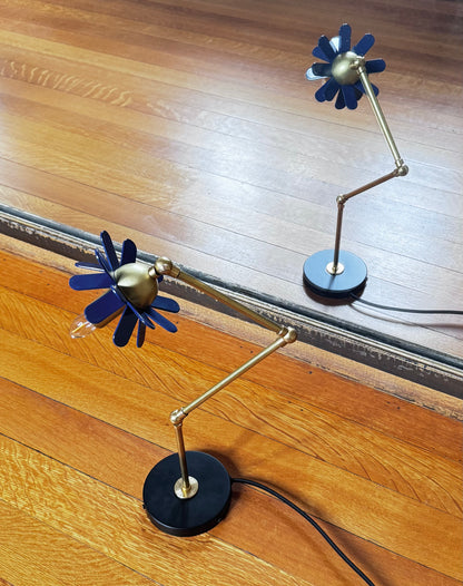 In Bloom Work Lamp - Navy Blue