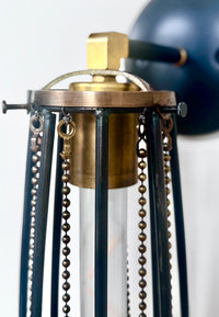 Brass Beaded Sconce