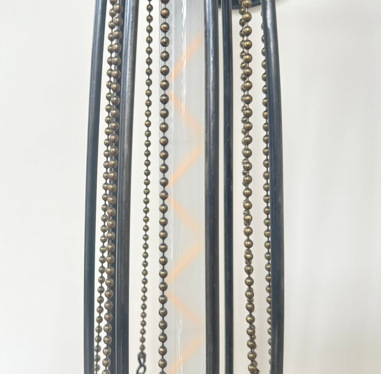 Brass Beaded Sconce