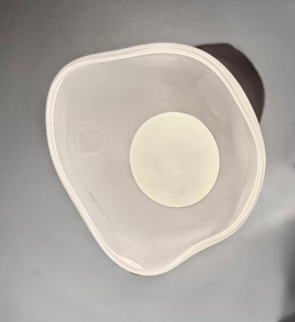 Frosted Hand Blown Glass Pendant