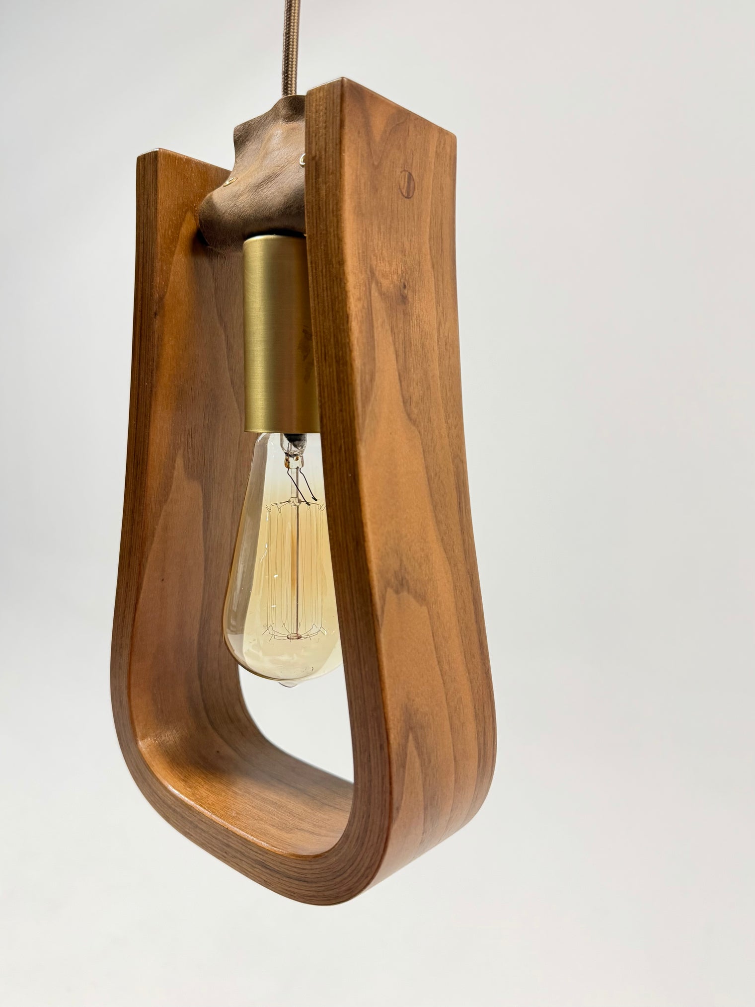 Walnut Stirrup Pendant