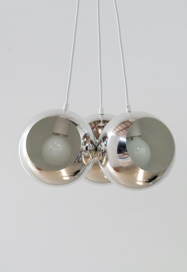 Vintage Mid Century Modern Orb Cluster Chandelier