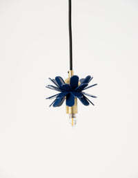 Flutter Flower Pendant (Navy Blue)