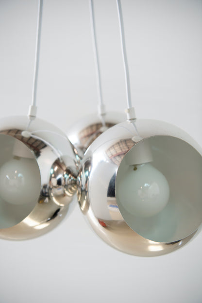 Vintage Mid Century Modern Orb Cluster Chandelier