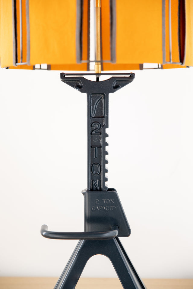 Tate - Jack Stand Table Lamp (Orange and Grey)