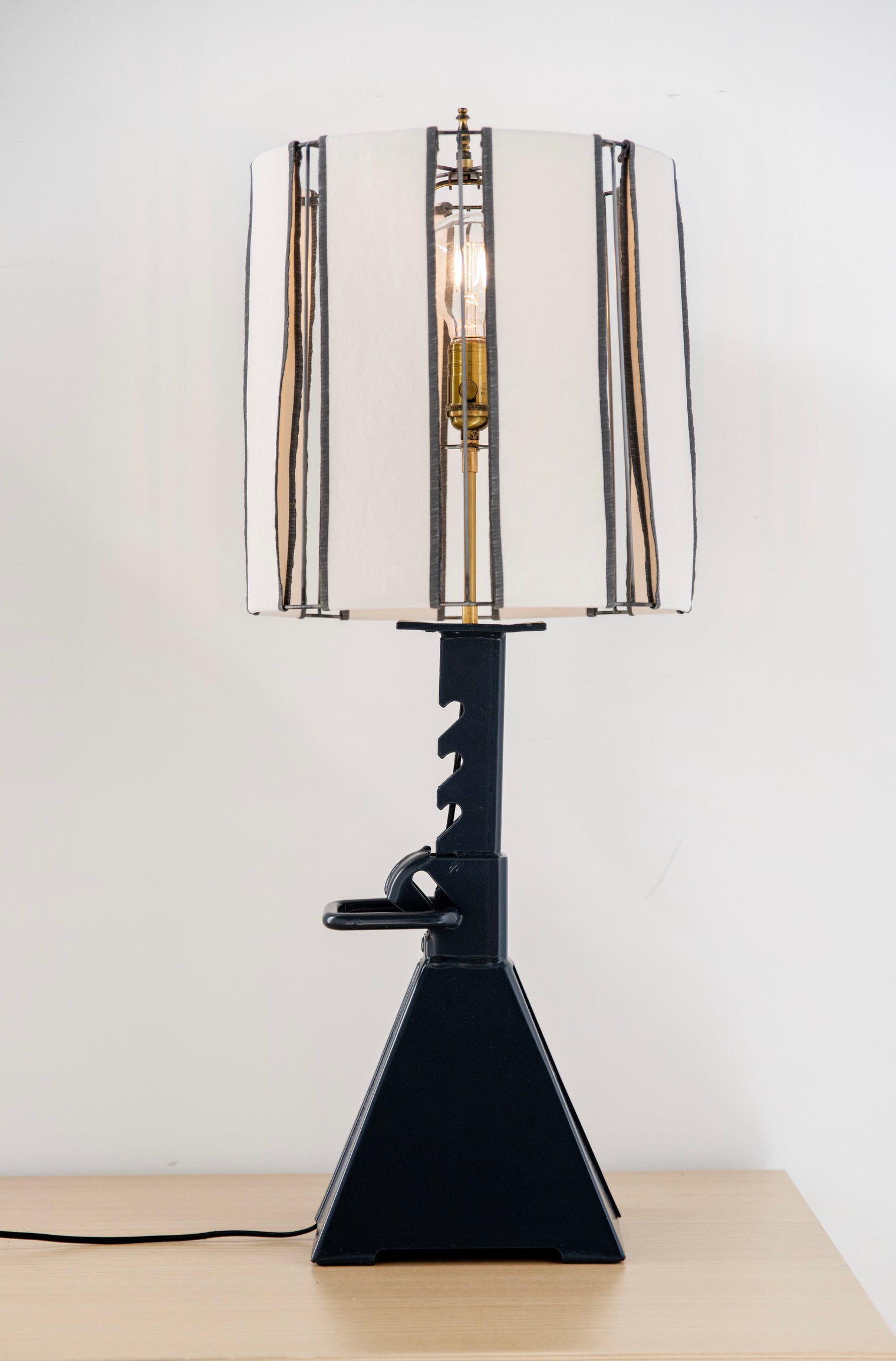 Tate - Jack Stand Table Lamp (White and Deep Navy Blue)