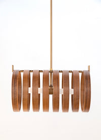 Walnut Ring Pendant Light