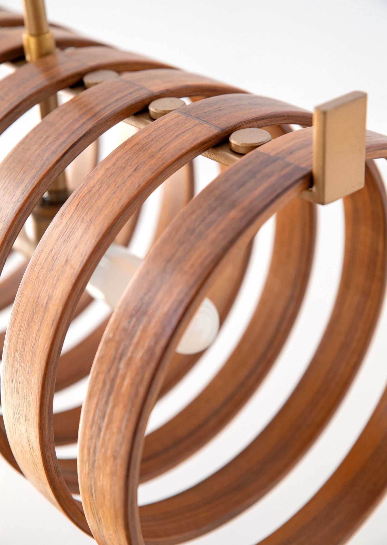 Walnut Ring Pendant Light