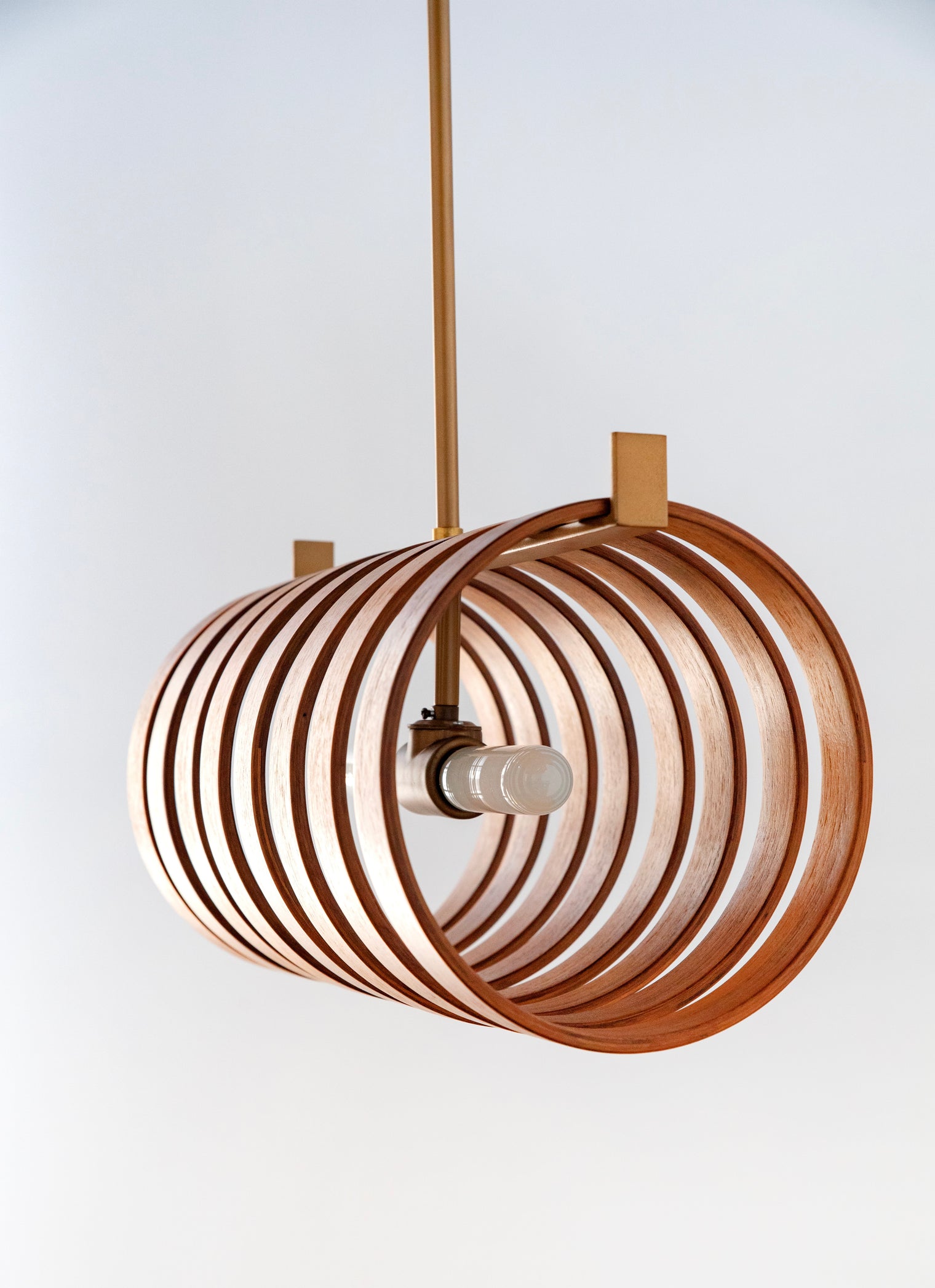 Walnut Ring Pendant Light